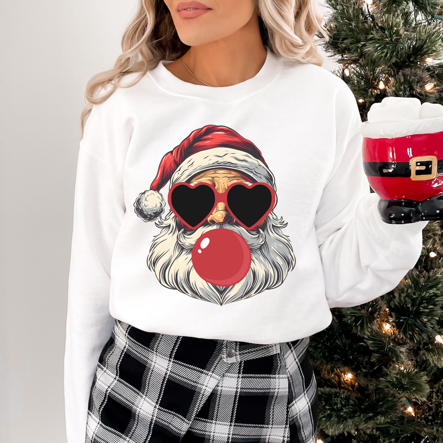 Santa Bubble Gum Crewneck