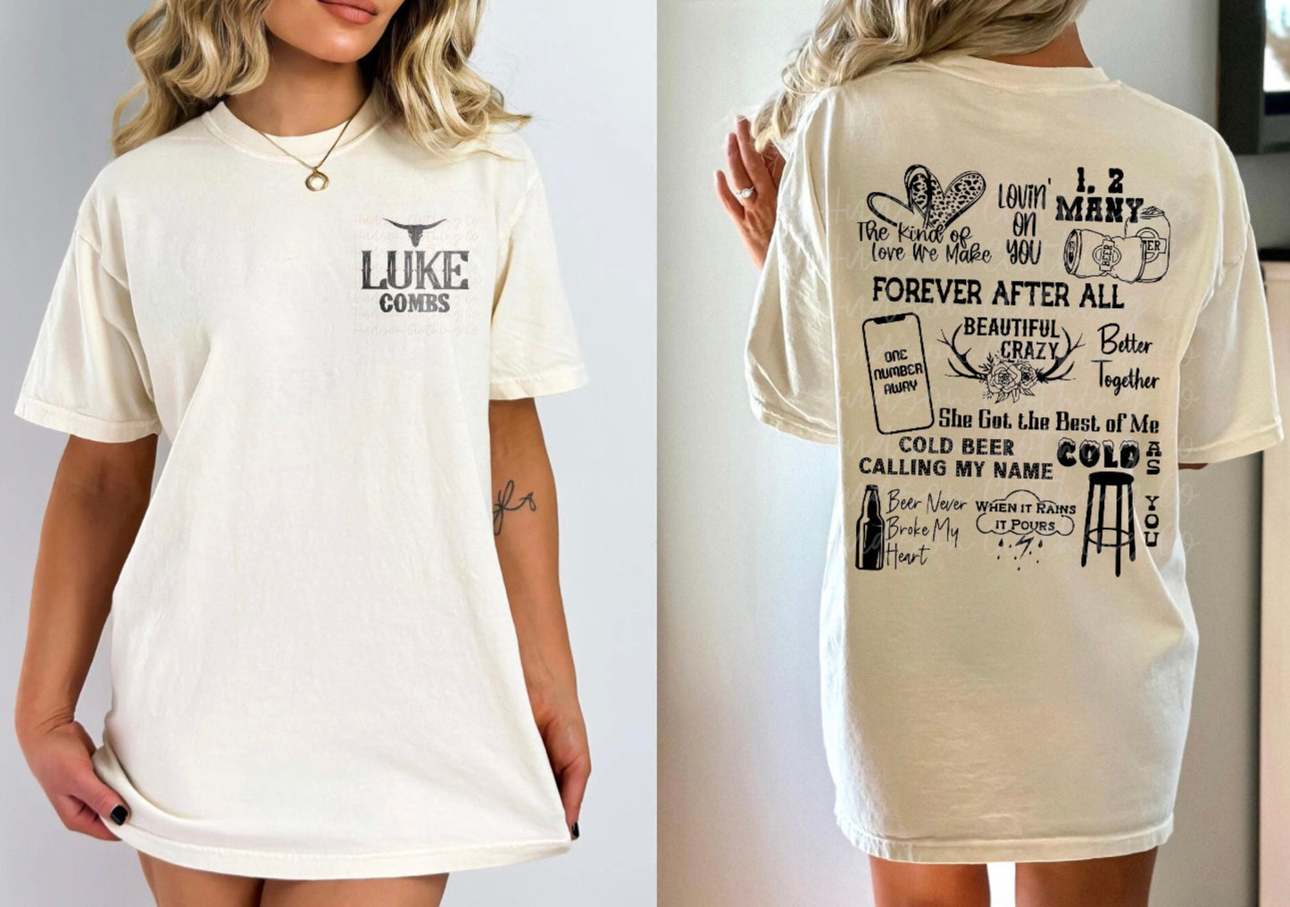 Luke Combs Front & Back Tee