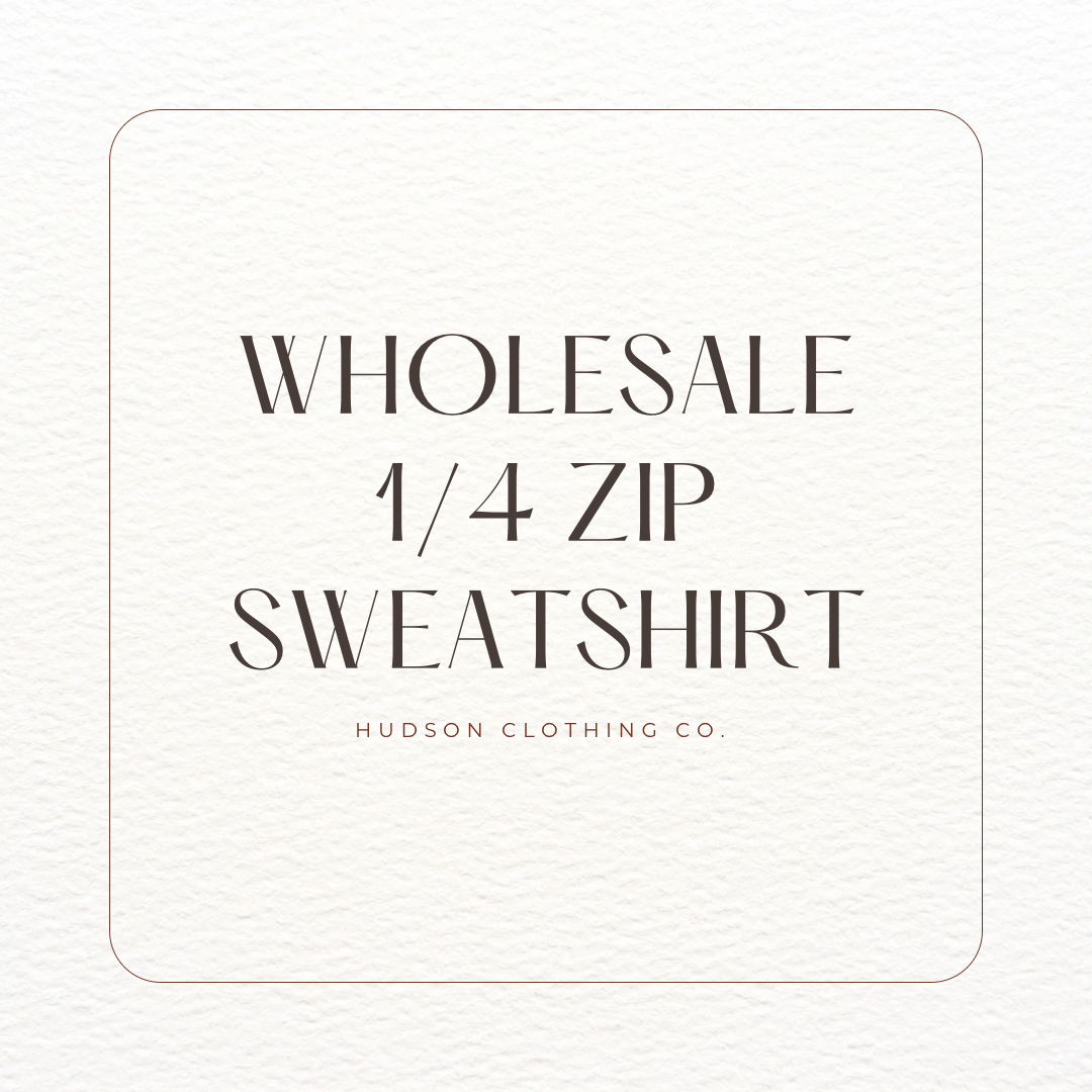 Quarter Zip Sweatshirt (wholesale)