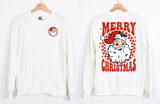 Santa Front and Back Christmas Crewneck