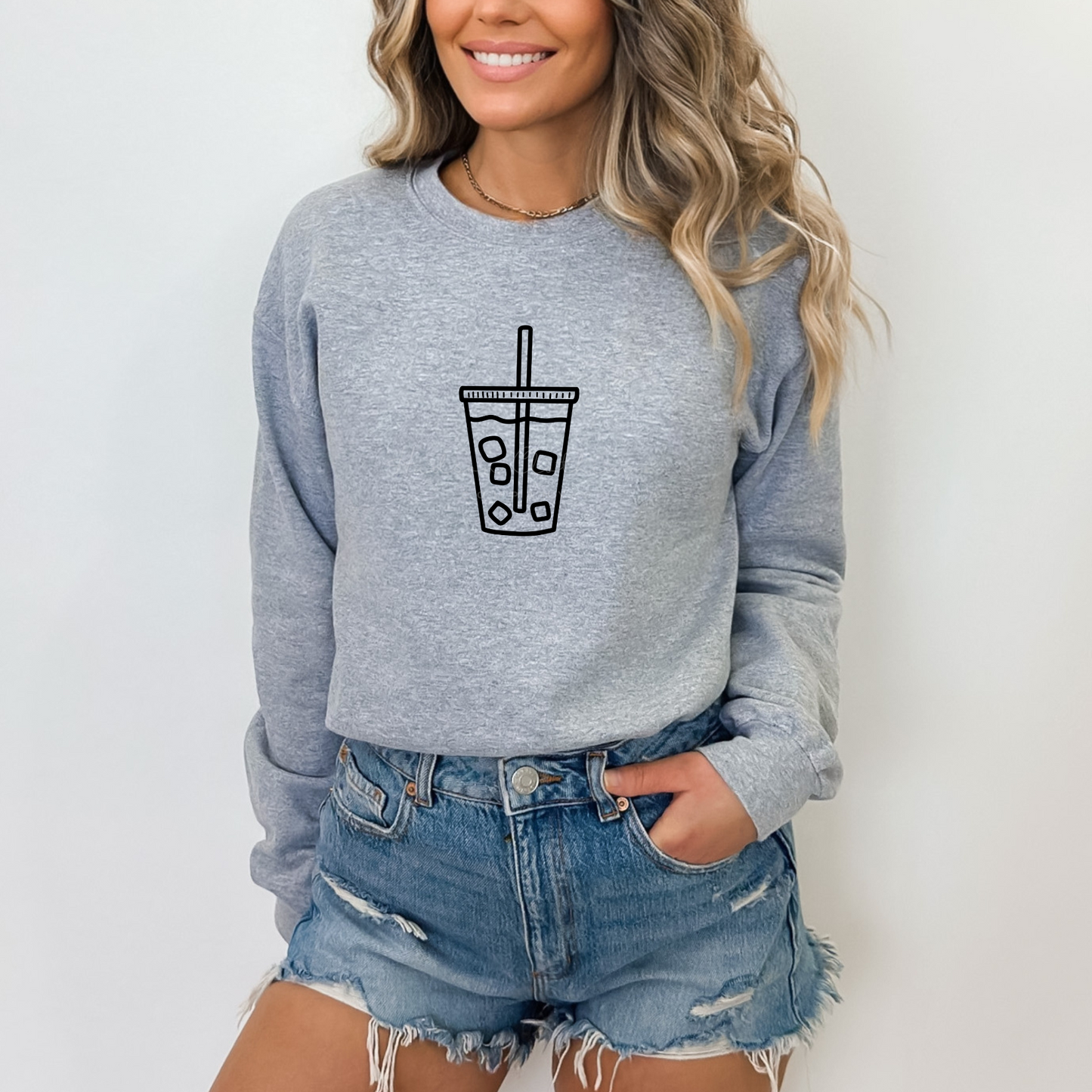 B&W Iced Coffee Crewneck