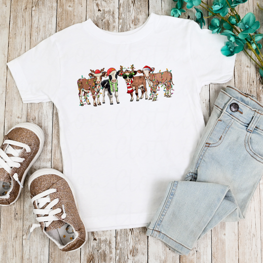 Christmas Cows Mini Tee