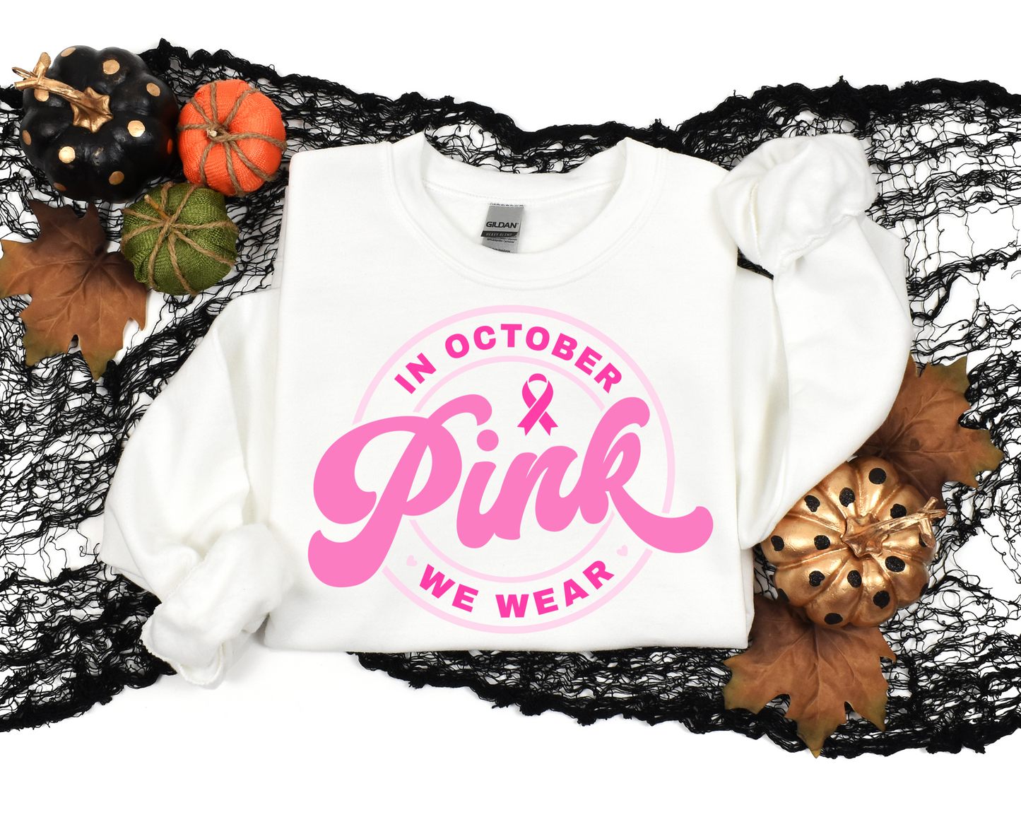 In October, We Wear Pink Crewneck