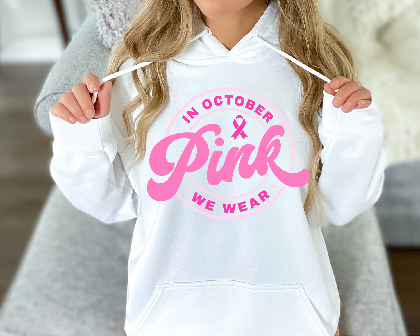 In October, We Wear Pink Hoodie